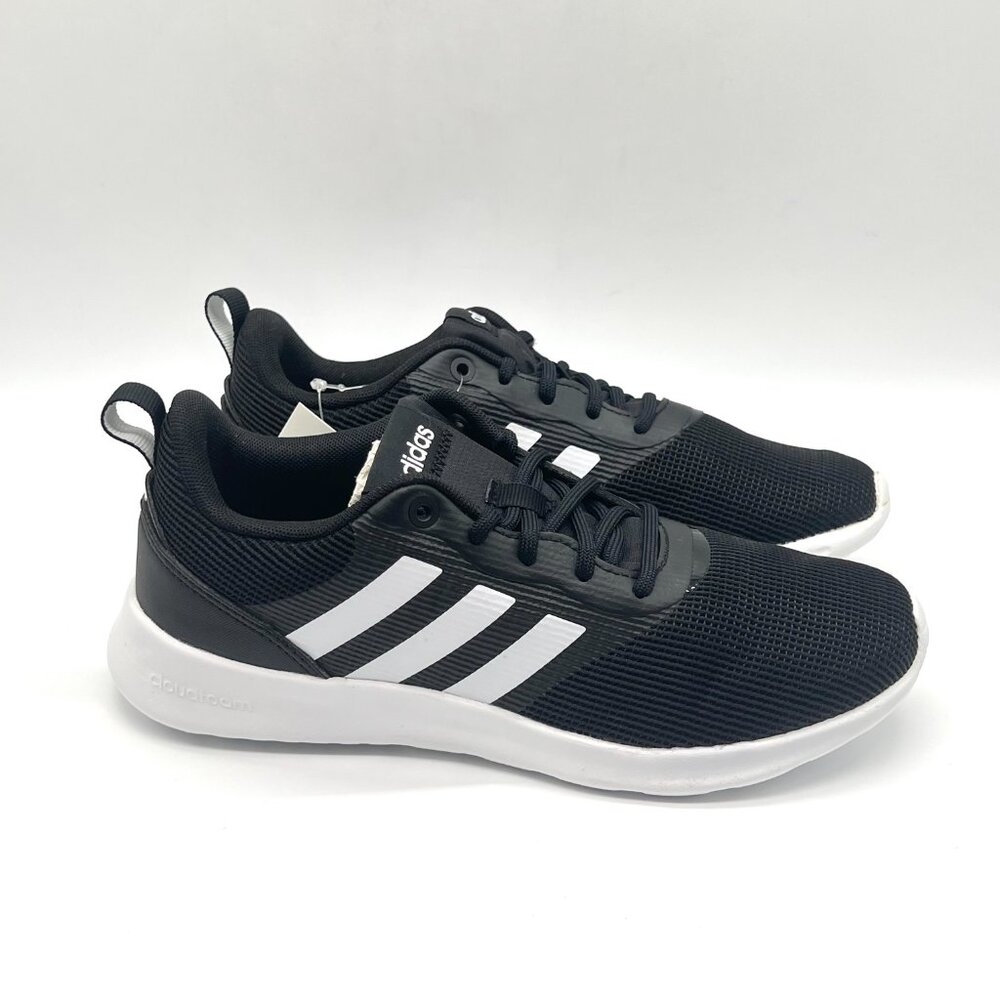Adidas Womens Size 5 QT Racer 2.0‎ Black White Running Sneakers Shoes